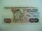 162. Indonesia, 5.000 rupiah 1980., Verzenden, Zuidoost-Azië, Los biljet