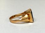 Prachtige 18 karaat gouden ring met blauwe Spinel van 4,50ct, Sieraden, Tassen en Uiterlijk, Ringen, Ophalen of Verzenden, 17 tot 18
