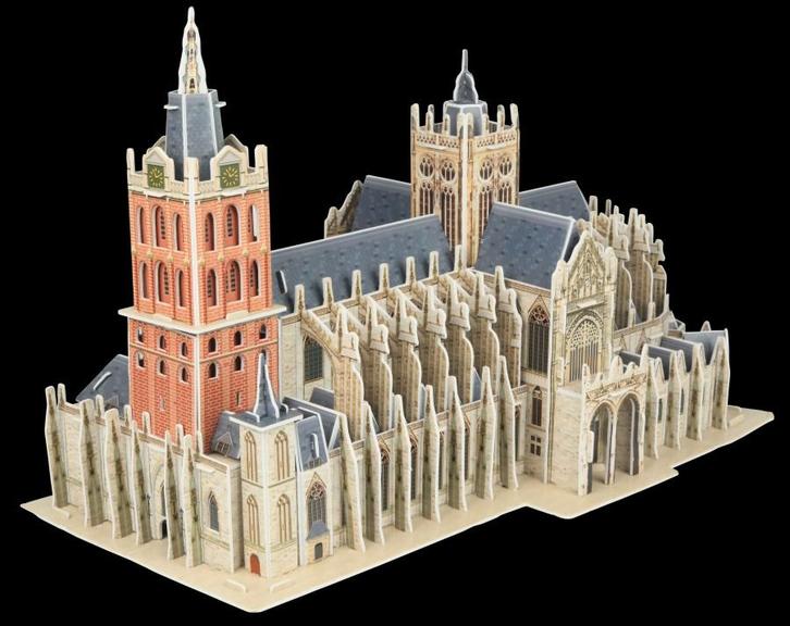 Sint-Janskathedraal 's Hertogenbosch 3D Puzzel, Hobby en Vrije tijd, Modelbouw | Auto's en Voertuigen, Zo goed als nieuw, Overige typen