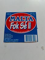 Malta bieretiket Deli brij Breda, Ophalen of Verzenden, Zo goed als nieuw, Overige typen, Overige merken