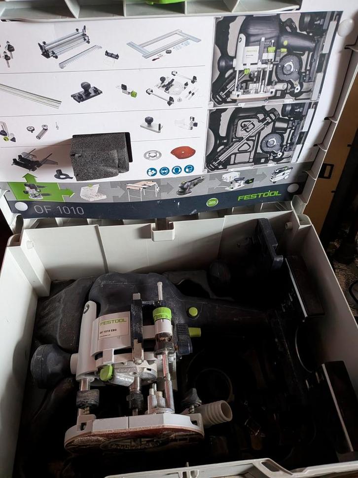 Festool OF 1010 EBQ Bovenfrees, Doe-het-zelf en Verbouw, Gereedschap | Freesmachines, Gebruikt, Elektrisch, Bovenfrees, Ophalen of Verzenden
