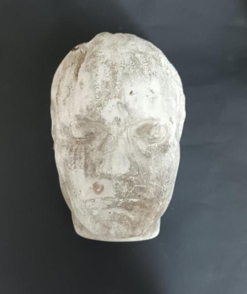 Schitterend antiek dodenmasker van overleden man masker, Antiek en Kunst, Curiosa en Brocante, Verzenden