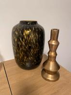 Artic Cheetah Vaas +kandelaar., Overige kleuren, Nieuw, Ophalen of Verzenden, Glas