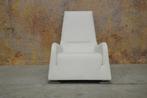 ZGANieuw witte leren Ligne Roset Jil design fauteuil, Design, 75 tot 100 cm, Ophalen of Verzenden, Metaal