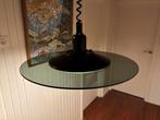 Steinhauer space age hanglamp met groen glas, Ophalen, 50 tot 75 cm, Vintage, Glas
