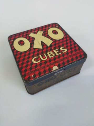 Oude (jaren 1920) OXO CUBES Brits blikje  beschikbaar voor biedingen