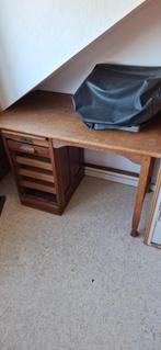 Vintage houten bureau., Ophalen, Gebruikt, Vintage