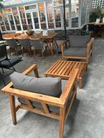 Duke loungeset | Max & Luuk, Gebruikt, Bijzettafel, Teakhout, Loungeset