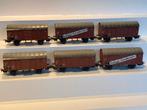 6 Märklin 4505, 4506 en 4507 goederenwagons van de DB, Hobby en Vrije tijd, Modeltreinen | H0, Wisselstroom, Gebruikt, Wagon, Ophalen of Verzenden