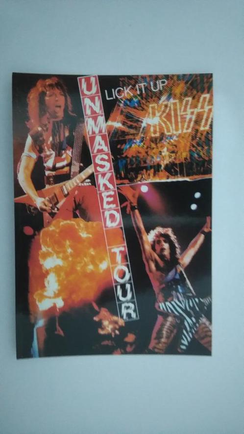 Kiss Gene Ace Peter vintage ansichtkaarten kaarten muziek, Verzamelen, Muziek, Artiesten en Beroemdheden, Zo goed als nieuw, Foto of Kaart