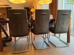6 eetkamerstoelen in "mint condition". Gaaf en onbeschadigd., Overige kleuren, Chique en Stylish, Leer, Ophalen of Verzenden