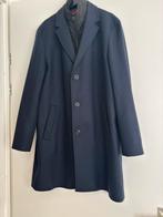 Donkerblauwe wollen Hugo Boss heren mantel, Ophalen of Verzenden, Nieuw, Maat 52/54 (L), Blauw