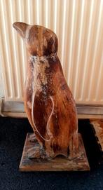 XXL Houten Pinguïn Beeld - 80cm, Ophalen, Gebruikt, Hout, Dierenbeeld