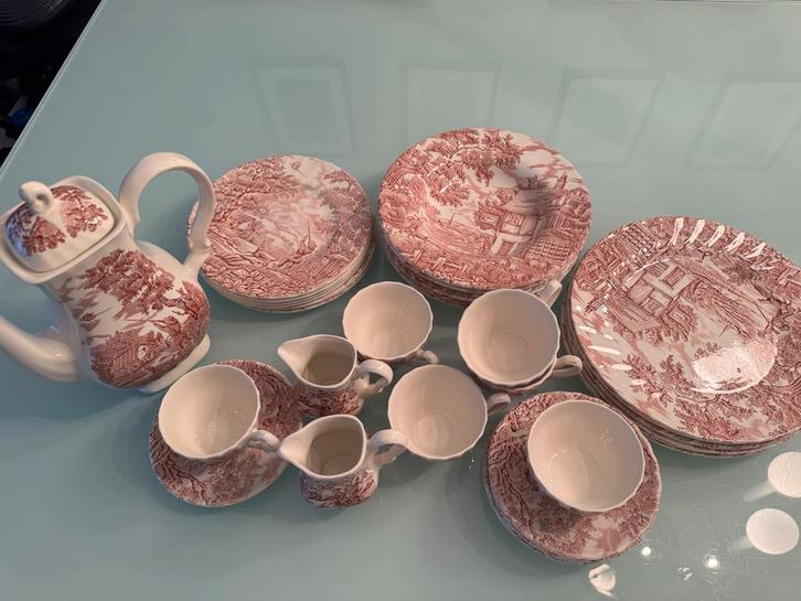 Eetservies,The Hunter by Myott,1982 England,, Huis en Inrichting, Keuken | Servies, Gebruikt, Compleet servies, Overige stijlen