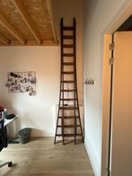 Antieke schilders ladder, Doe-het-zelf en Verbouw, Ladders en Trappen, Ophalen, Gebruikt, Ladder, Opvouwbaar of Inschuifbaar