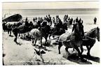 Ameland Hollum - De reddingboot wordt uit zee getrokken, Verzenden, 1940 tot 1960, Gelopen, Waddeneilanden
