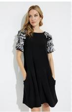 Joseph Ribkoff prachtig zwart/voile losse zomerjurk mt 42, Overige kleuren, ., Maat 42/44 (L), Joseph Ribkoff