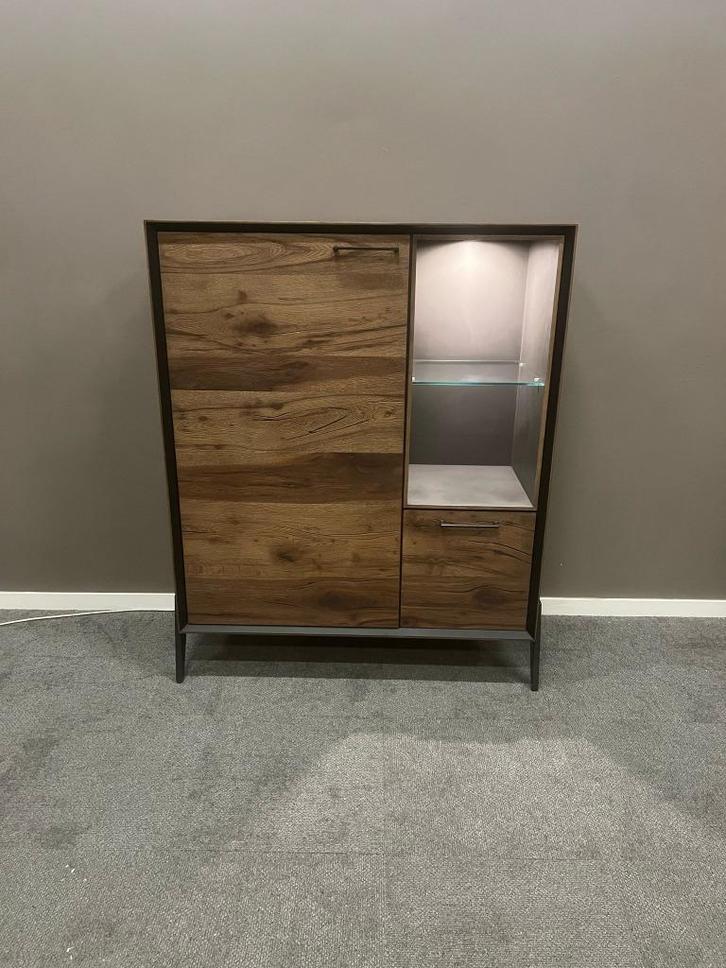 Highboard Happy@Home Janella met verlichting nu €699,-, Huis en Inrichting, Lampen | Vloerlampen, Nieuw, Minder dan 100 cm, Glas