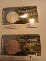 2x Schokland Vijfje - Herdenkingsmunt, Postzegels en Munten, Munten | Nederland, Ophalen