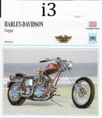 Ma1127 motorkaart harley davidson chopper ( 1991 ), Ophalen of Verzenden, Zo goed als nieuw
