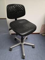 Labkoo Medische Werkstoel / Labstoel - Zwart PU, Ophalen, Zwart