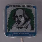 FIX & FOX historica Shakespeare blik speldje ( W_310 ), Verzamelen, Speldjes, Pins en Buttons, Verzenden, Zo goed als nieuw, Figuurtje