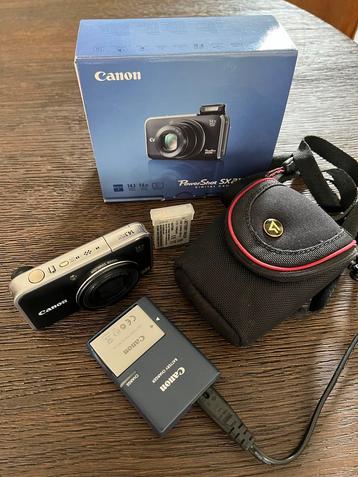 Canon Powershot SX210 IS + Tas, Lader & 2 Accu's beschikbaar voor biedingen