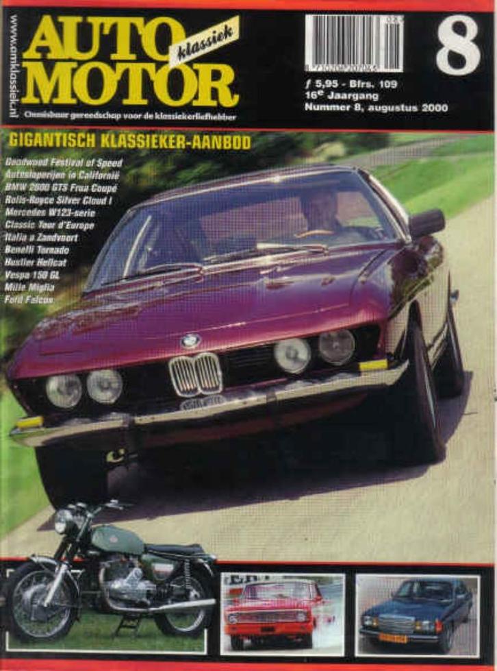 AMK 8 2000 : Mercedes Benz W123 - Ford Falcon - Vespa - BMW, Boeken, Auto's | Folders en Tijdschriften, Gelezen, Algemeen, Ophalen of Verzenden