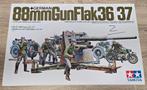 Tamiya MM117 (1735017) 1:35 German 88mm Flak 36/37, Ophalen of Verzenden, Zo goed als nieuw, 1:35 tot 1:50, Diorama