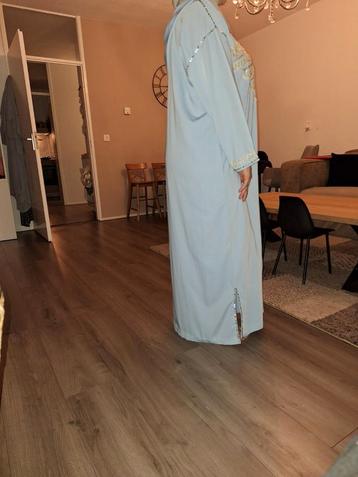 Djallaba / Jellaba / Marokkaanse feestjurk babyblauw beschikbaar voor biedingen