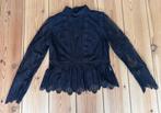 Top / Blouse Nikkie by Kate Moss - Zwart Kant - maat 42, Zwart, Maat 42/44 (L), Ophalen of Verzenden, Zo goed als nieuw