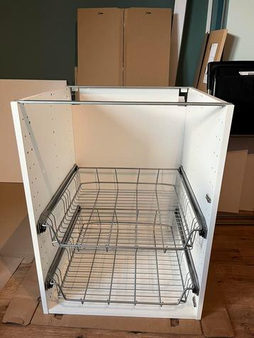 IKEA METOD keukenonderkast met 2 draadmanden