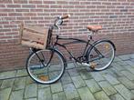 Herenfiets met krat - lekke band, Fietsen en Brommers, Fietsen | Dames | Damesfietsen, 53 tot 56 cm, Ophalen, Gebruikt, Overige merken