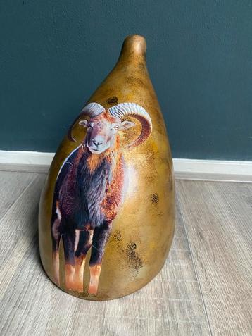 Decoupage Vaas Ram - Handgemaakt & Uniek! beschikbaar voor biedingen