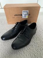 Jack en Jones zwarte leren schoenen maat 42 heren, Ophalen, Zwart, Zo goed als nieuw, Jack & Jones