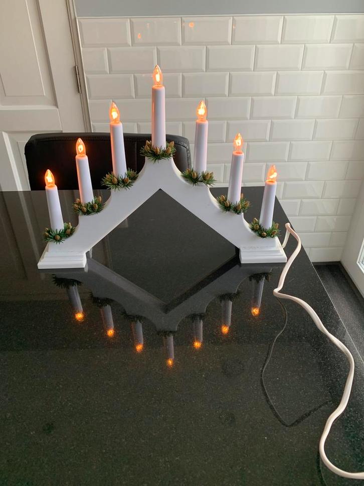 Twee vensterbank decoraties ( waarvan 1 het doet ), Diversen, Kerst, Gebruikt, Ophalen of Verzenden