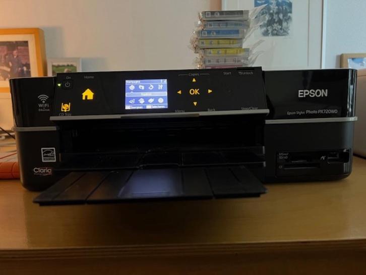 Inkjetprinter Epson Stylus Photo PX720WD, Computers en Software, Printers, Zo goed als nieuw, Fotoprinter, Inkjetprinter, Kleur printen