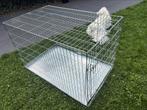 hondenbench 2-deurs zilver 109 x 69 x 75 cm, Dieren en Toebehoren, Hondenbenches, Ophalen, Zo goed als nieuw