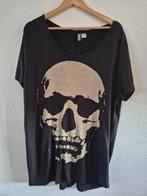 Leuk wijdvallend skull shirt Divided L, Verzenden, Nieuw, Maat 56/58 (XL), Zwart