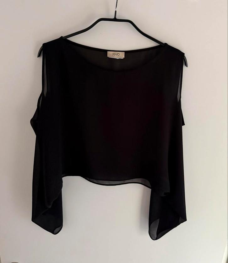 Liu Jo Zwart Blousje Maat 38, Kleding | Dames, Blouses en Tunieken, Zo goed als nieuw, Maat 38/40 (M), Zwart, Ophalen of Verzenden