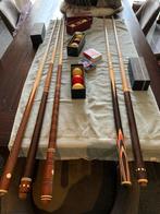 Vintage biljart keu’s voor verzamelaar, Ophalen, Gebruikt, Keu of Ballen