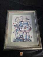 Hummel Schilderij met Kinderen en Hond, Antiek en Kunst, Ophalen of Verzenden