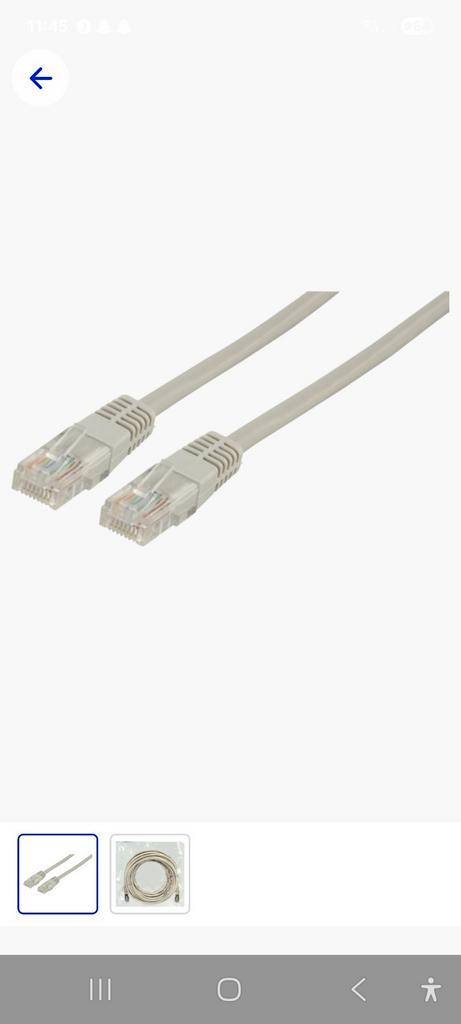 Valueline CAT5e UTP Netwerkkabel RJ45 naar RJ45-10M (Diverse, Computers en Software, Pc- en Netwerkkabels, Nieuw, Ophalen of Verzenden