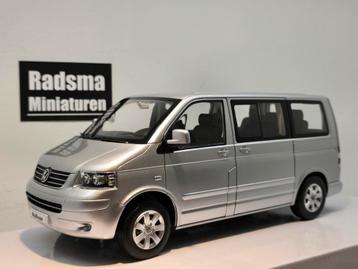 Volkswagen T5 Multivan - Silver - 1:18 Norev Limited beschikbaar voor biedingen