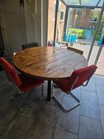 Massieve Eettafel - Handgemaakt, Ophalen, Gebruikt, Rond, Landelijk