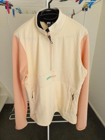 Gloednieuwe Picture ski pulli  - zachtgeel / roze  - Maat L beschikbaar voor biedingen