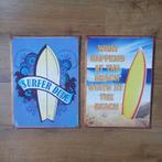Metalen wandplaten surf style, beach style, Ophalen of Verzenden, Gebruikt