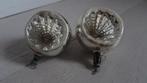 Kerst :  2x oude deukballen glas, Ophalen of Verzenden, Gebruikt
