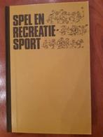 Spel en Recreatiesport door het Ministerie van Cultuur, Ophalen of Verzenden, Zo goed als nieuw, Overige onderwerpen, Ministerie van Cultuur en Recreatie