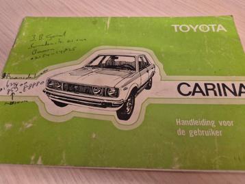 1978 Nederlands Toyota Carina I handleiding instructieboekje beschikbaar voor biedingen